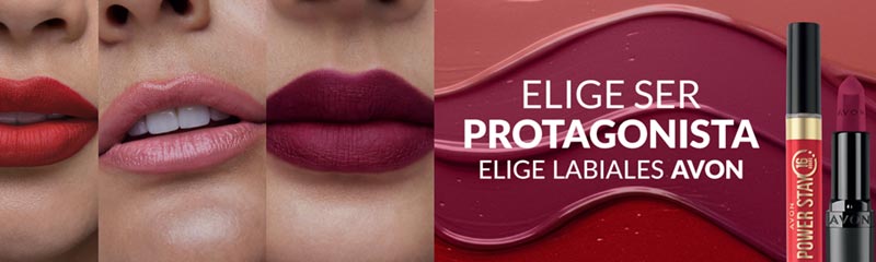 Elige labiales Avon. Elige ser protagonista